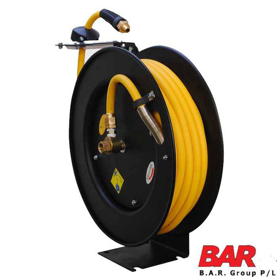 Retractable Hose Reel With Hybrid Polymer Hose - 1/4"