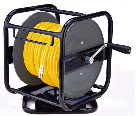 Air Hose & Reel Assembly On Swivel Base - (1/4" 30 Metre) - OBSOLETE