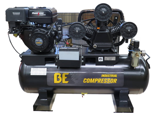 Be 160L Petrol Air Compressor - W/ Powerease Engine 15Hp