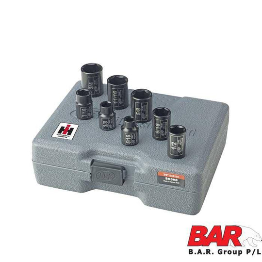 Impact Socket Set - 3/8" Sae