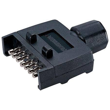 82141Bl - Narva Trailer Plug 7 Pin Flat - Plastic (Male)