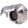 82062Bl - Narva Trailer Socket 7 Pin Round Large - Metal-Trailer Plug-SES Direct Ltd