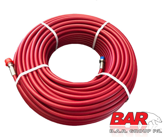 Barflex Red Usa Jetter Hose 1/4" X 60M