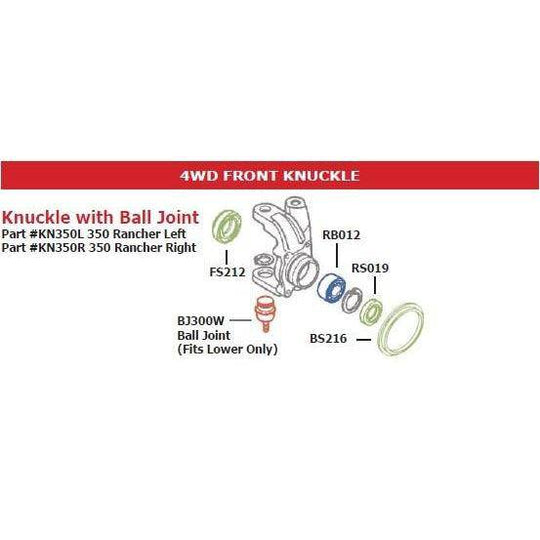 Front Knuckle Bearing Kits Honda