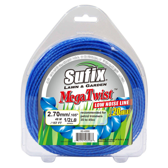 Sufix Megatwist Nylon 1/2Lb Clamshell .095